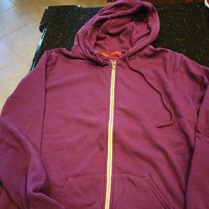 Aviator Nation Plum Haight Ashbury Zip Up Hoodie